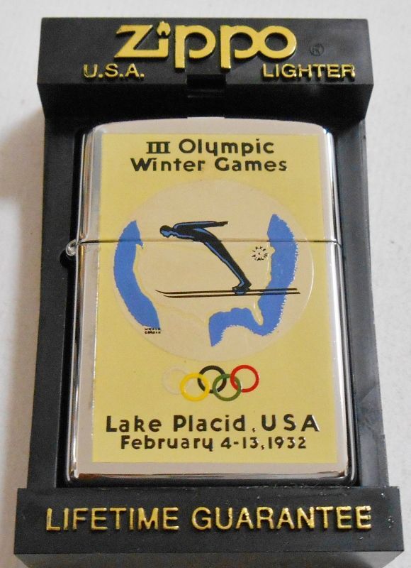 画像1: ☆１９３２年 第３回レイク・プラシッド・冬季オリンピック・デザイン １９９５年８月 ZIPPO！未使用品