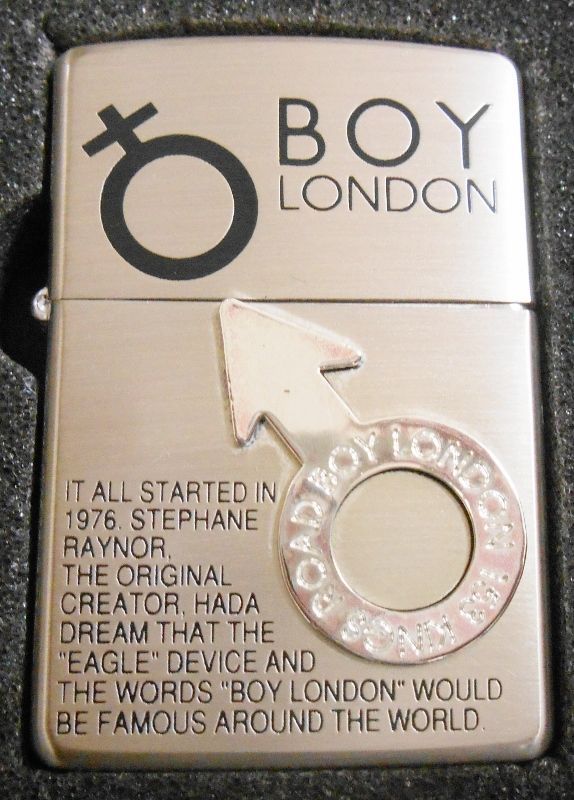 ☆BOY LONDON！ボーイロンドン １９９６年１０月 男＆女 デザイン ZIPPO！新品