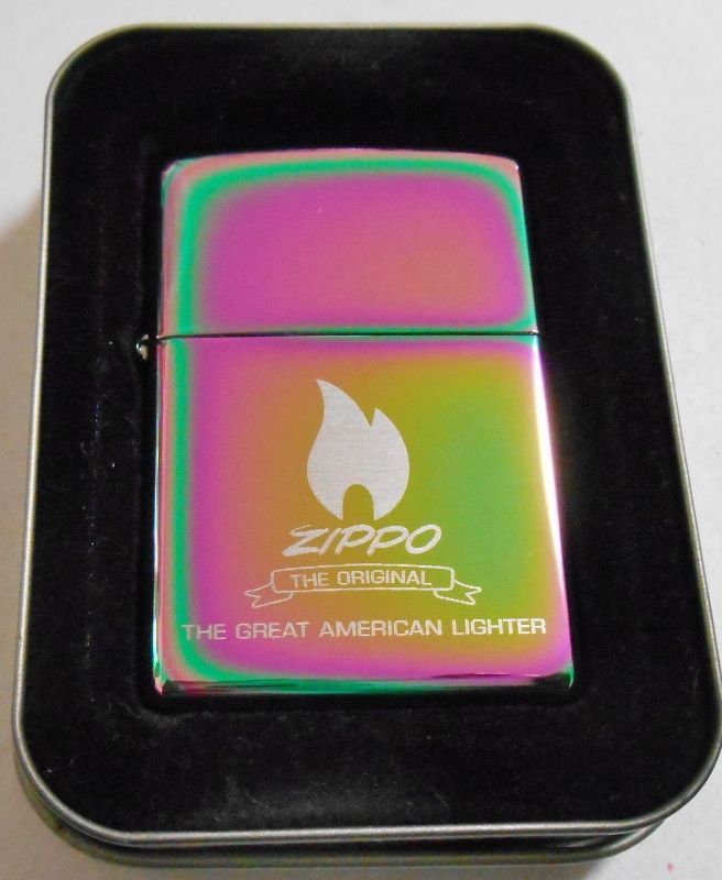 画像1: ☆人気の・・スペクトラム！虹色 SPECTRUM アメリカン柄 ２００２年 ZIPPO！新品D