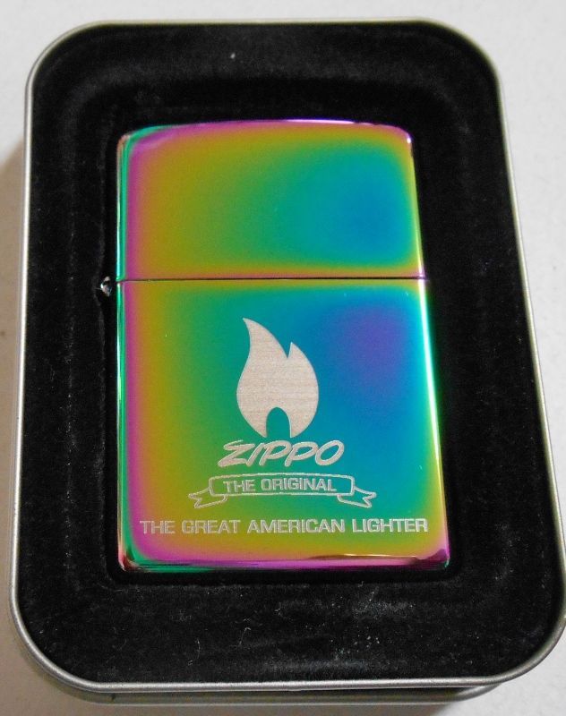 画像: ☆人気の・・スペクトラム！虹色 SPECTRUM アメリカン柄 ２００４年 ZIPPO！新品E