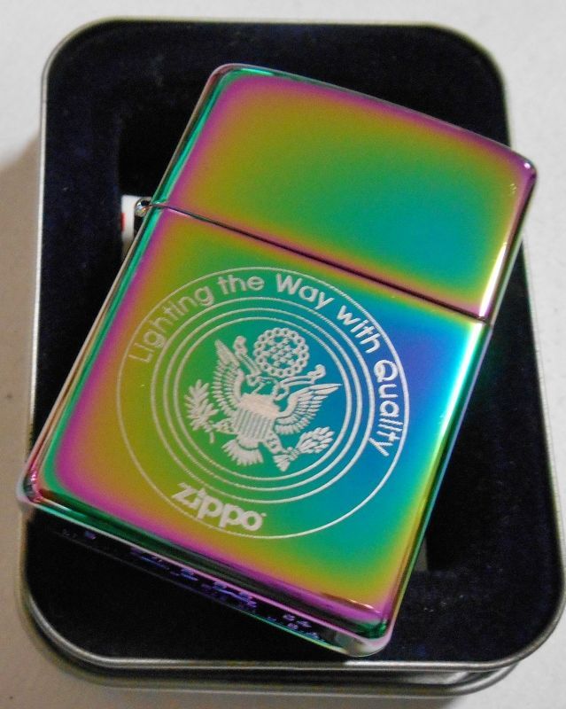 画像: ☆人気の・・スペクトラム！虹色 SPECTRUM アメリカン柄 ２００４年 ZIPPO！新品F