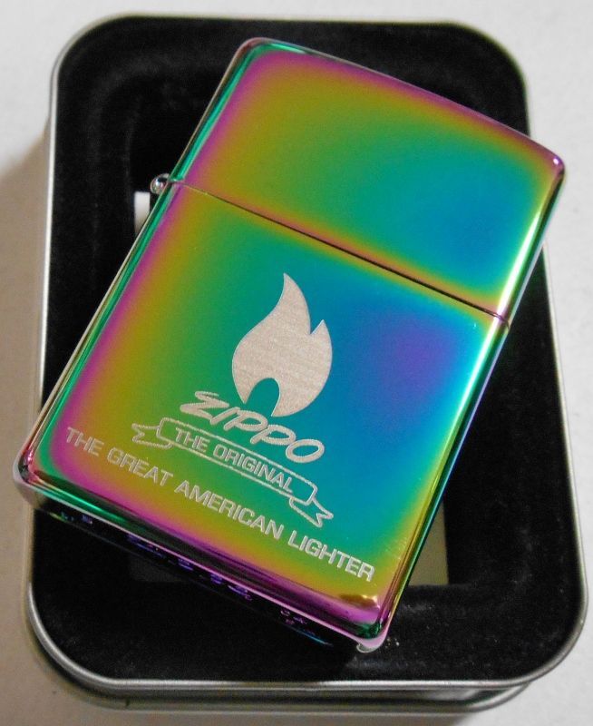 画像: ☆人気の・・スペクトラム！虹色 SPECTRUM アメリカン柄 ２００４年 ZIPPO！新品E