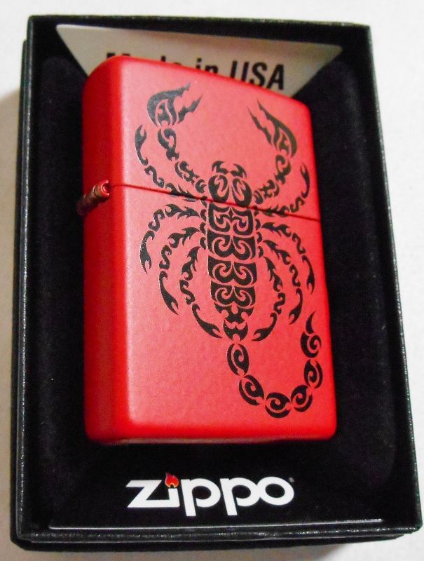 画像: さそり！Scopion ２０１６年 色鮮やかな・・レッド USA ZIPPO！新品