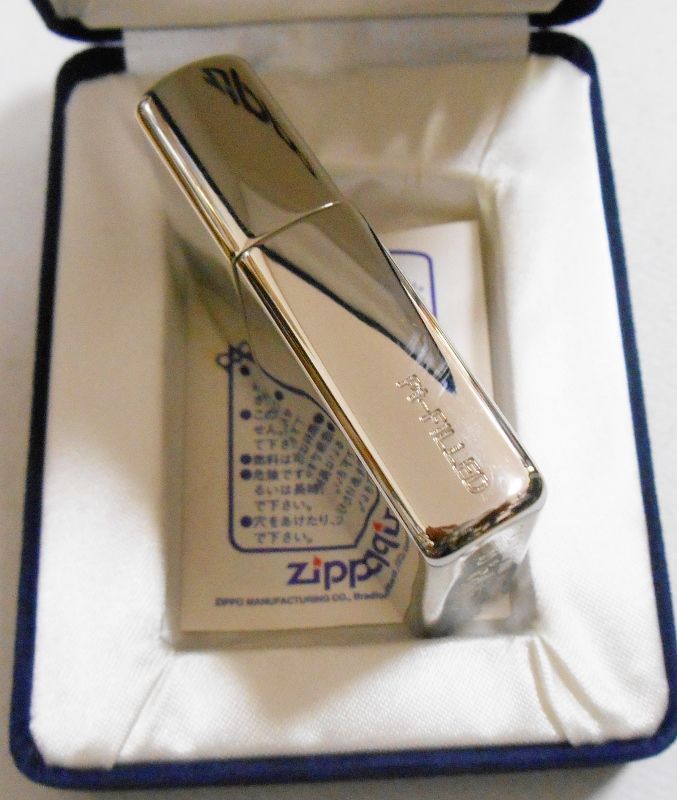 画像: ☆豪華！輝く・・プラチナ仕上げ！Pt-FILLED ２００１年９月 無地鏡面 ＺＩＰＰＯ！新品