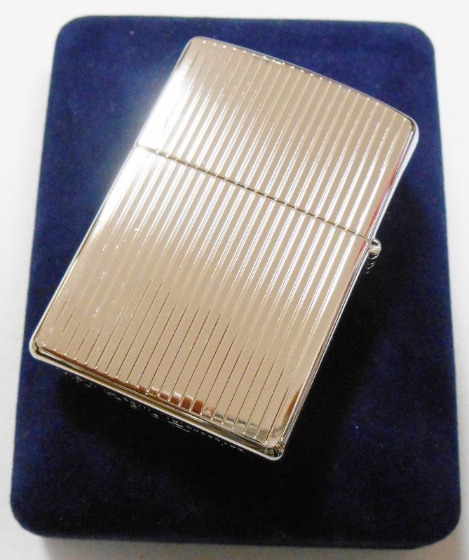 画像: ☆豪華！輝く・・プラチナ仕上げ！Pt-FILLED ２００１年９月 エンジンターン ＺＩＰＰＯ！新品