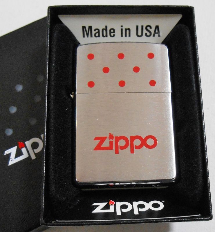 画像: ８ DOTデザイン！レッド ８穴チムニー柄 ２００２年 ＃２００ ZIPPO！新品