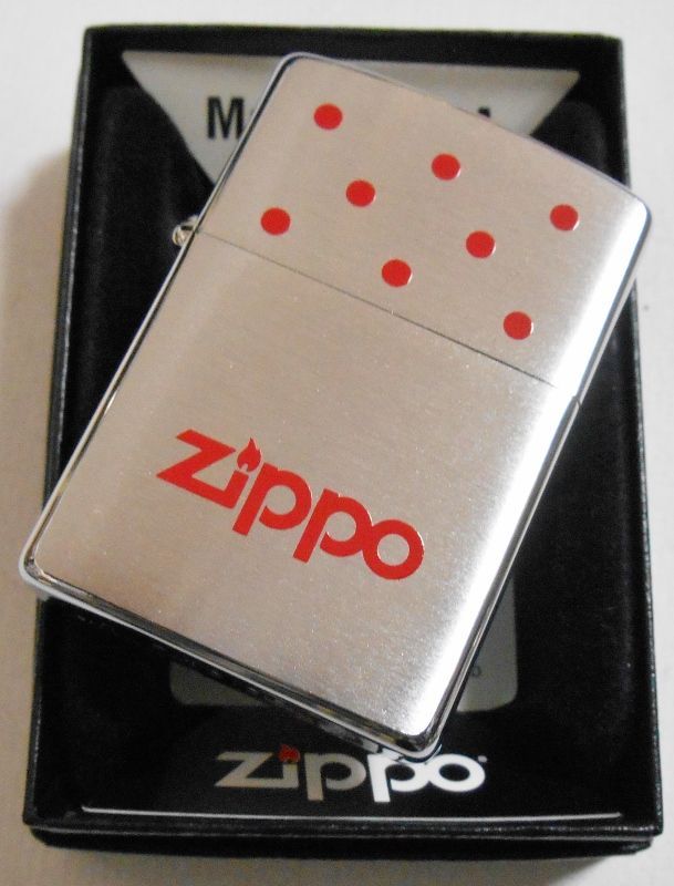 画像: ８ DOTデザイン！レッド ８穴チムニー柄 ２００２年 ＃２００ ZIPPO！新品