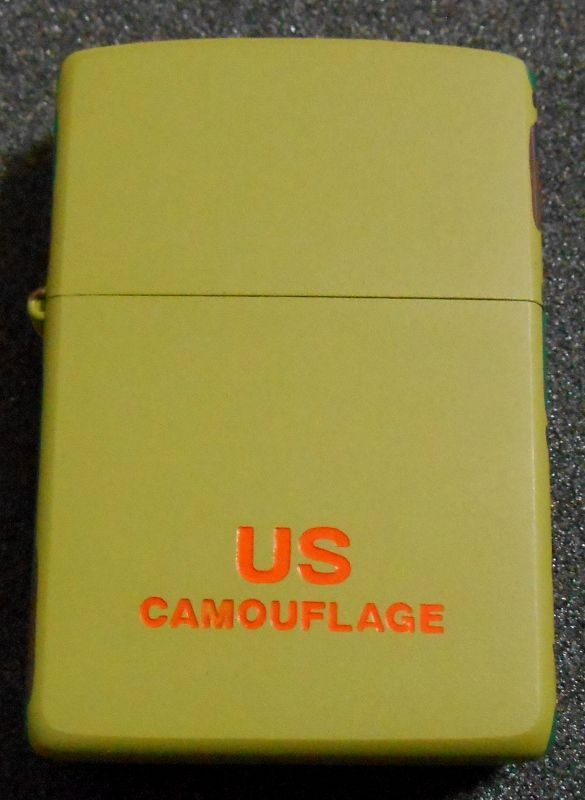 画像1: ★ミリタリー！US CAMOUFLAGE カモ３面 ウッドランド全面グリーン ２００１年１月 ZIPPO！新品