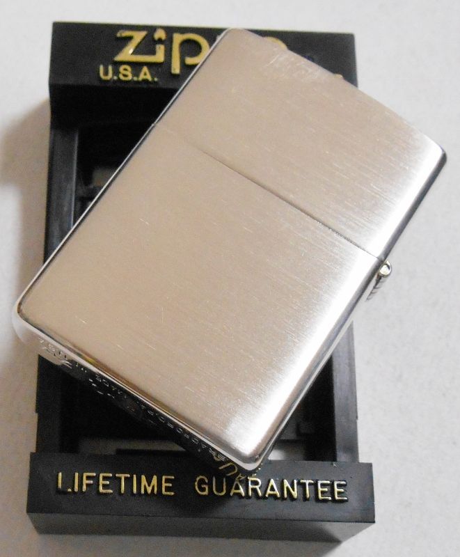 画像: ☆LIFETIME GUARANTEE 黒ＢＯＸデザイン １９９８年９月 銀加工ＺＩＰＰＯ！新品