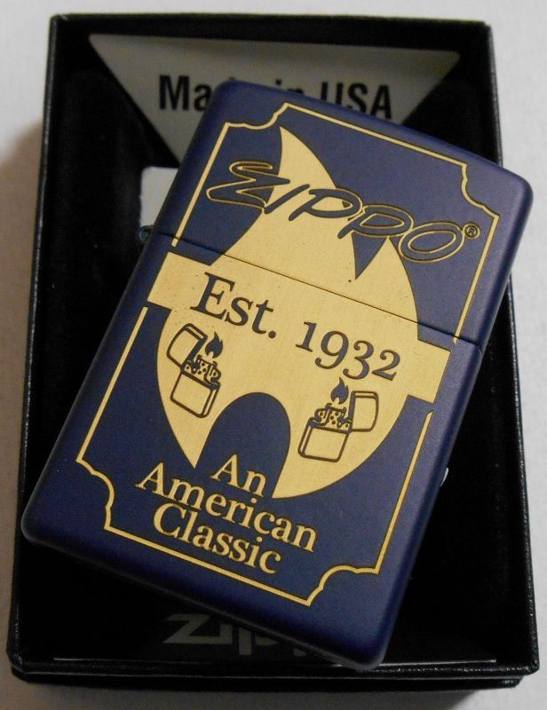 Zippo Est.１９３２ An American Classic ネービーブルー ２０１５年