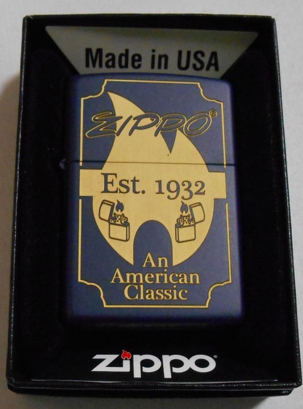 画像1: Zippo Est.１９３２ An American Classic ネービーブルー ２０１５年 ZIPPO！新品