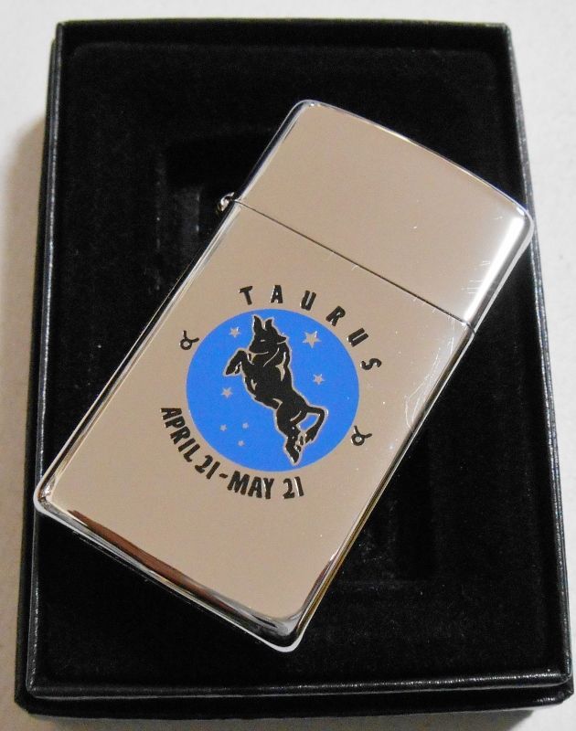 画像: ☆ZODIAC！スリム １２星座 おうし座 TAURUS 限定１００個 ２００２年 ZIPPO！新品