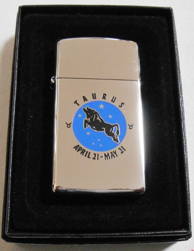 画像: ☆ZODIAC！スリム １２星座 おうし座 TAURUS 限定１００個 ２００２年 ZIPPO！新品