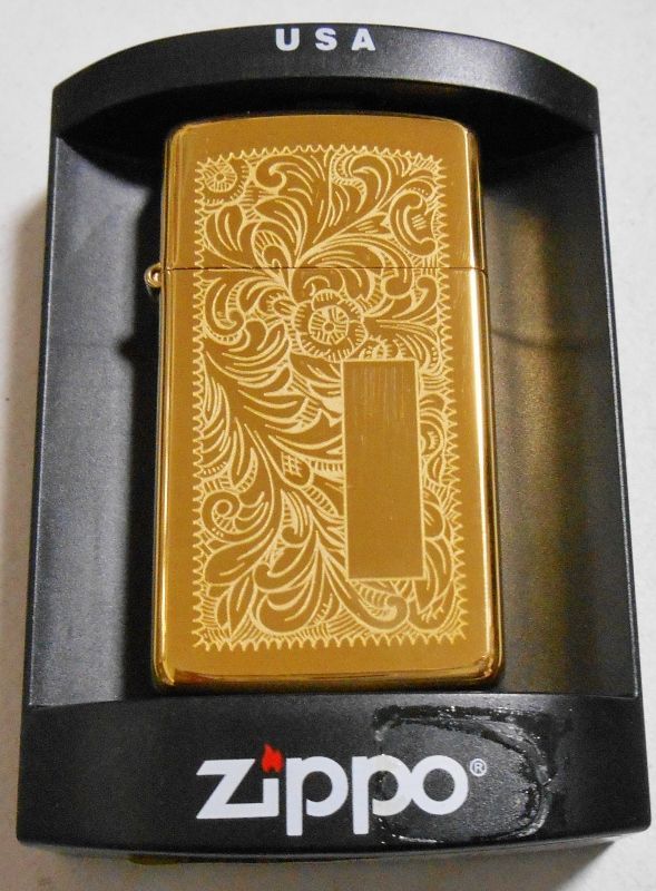 Zippo。ベネチアン 。スリム 彫刻。 - 小物