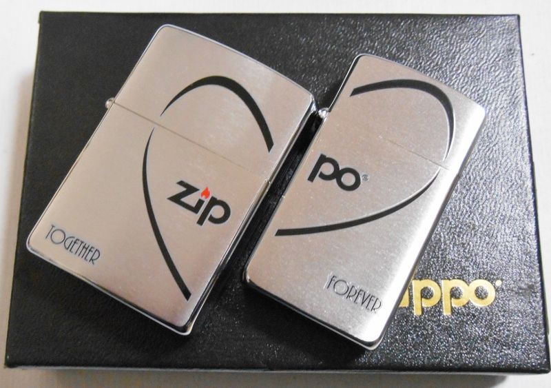 画像: ２個セット！ラブラブ ペア・ジッポー！ハートデザイン USA ZIPPO！新品A