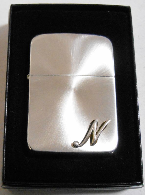 画像: ☆１９４１ イニシャル・・N　両面スピンデザイン！銀加工 ２００４年 ZIPPO！新品