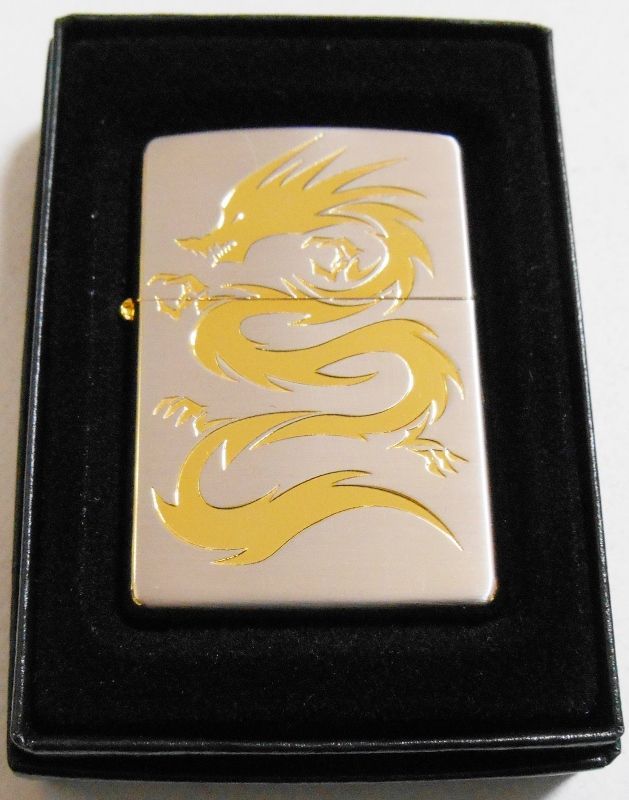 画像1: ☆豪華！龍 ドラゴン DRAGON Silver & Gold ２００８年 ZIPPO！新品