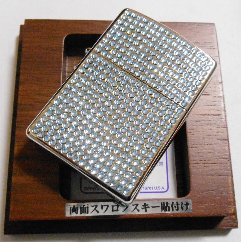 画像: ☆☆超豪華！輝く 両面スワロフスキー・クリスタル ７６０個！ブリリアンス  ２００５年 ZIPPO！新品A