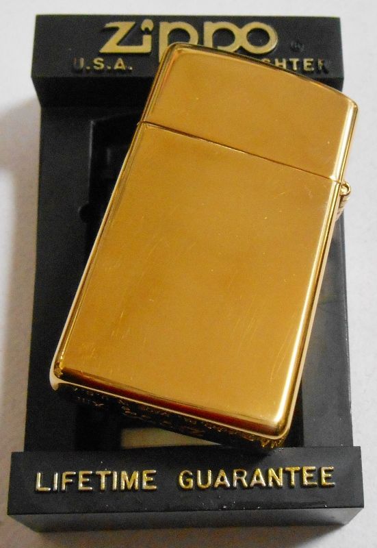 画像: ☆１９９７年１月（A）スリム！真鍮無垢ケース AMRICAN CLASSIC SLIM ZIPPO！新品