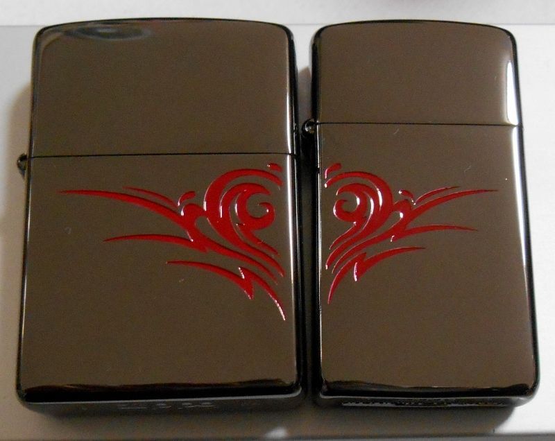 画像1: ☆２個セット！ラブラブ ペア・ジッポー！TRIBAL HEART ZIPPO！新品