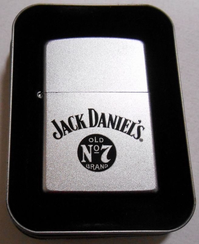 画像1: ☆JACK DANIEL'S！ジャック・ダニエル ２００３年１０月 サテンクローム ZIPPO！新品