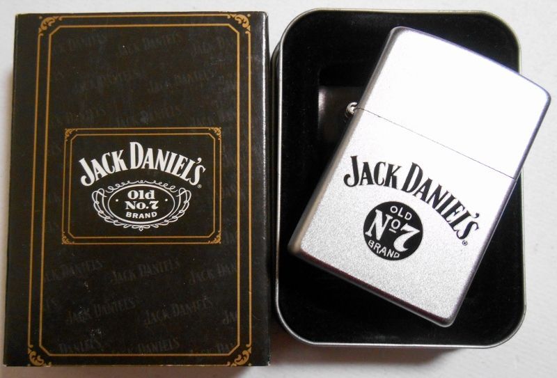 画像: ☆JACK DANIEL'S！ジャック・ダニエル ２００３年１０月 サテンクローム ZIPPO！新品