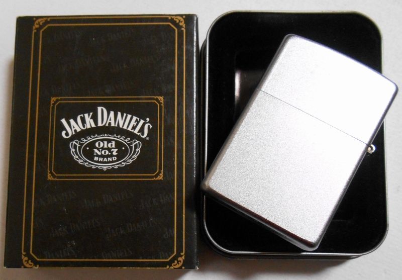 画像: ☆JACK DANIEL'S！ジャック・ダニエル ２００３年１０月 サテンクローム ZIPPO！新品