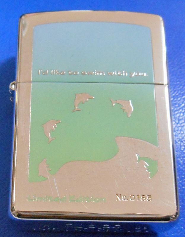 画像: ☆イルカ！ＤＯＬＰＨＩＮ 限定セット！ドルフィン携帯灰皿付 ２００１年８月 ＺＩＰＰＯ！展示品B