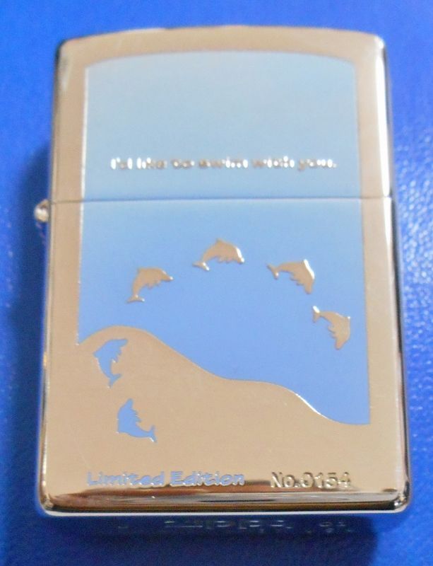 画像: ☆イルカ！ＤＯＬＰＨＩＮ 限定セット！ドルフィン携帯灰皿付 ２００１年１０月 ＺＩＰＰＯ！展示品A