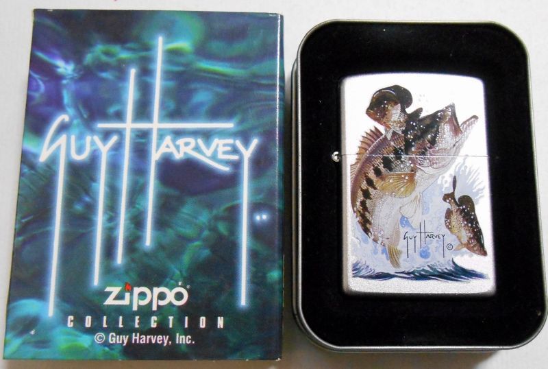 画像: マリンアート　GUY HARVEY！Bass & Bait USA ２００４年 ZIPPO！新品