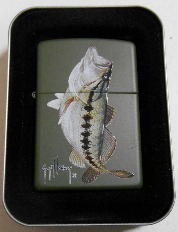 画像1: マリンアート　GUY HARVEY！HARVEY BASS USA ２００４年 ZIPPO！新品