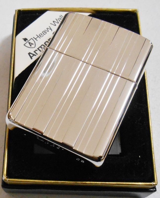 画像: ★お洒落な・・アーマー 両面ラインデザイン！銀加工 ２００３年 ＺＩＰＰＯ！新品