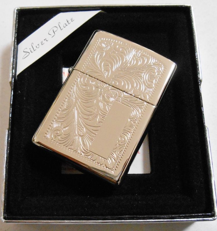 画像: ☆伝統の・・ベネチアン 両面柄！★輝く・・SILVER PLATE １９９９年１１月 ZIPPO！新品