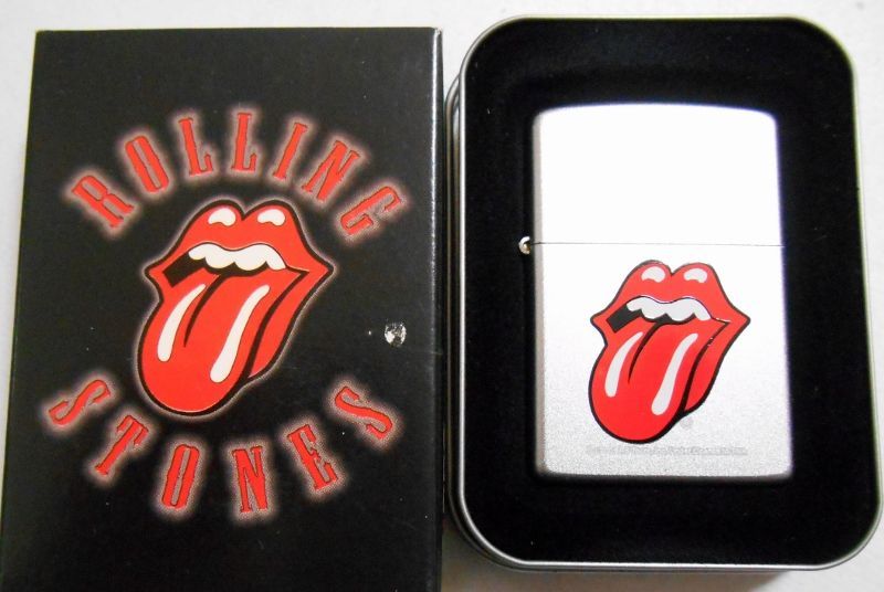 画像: ☆ローリング・ストーンズ！ROLLING STONES ２００３年 サテン ZIPPO！新品