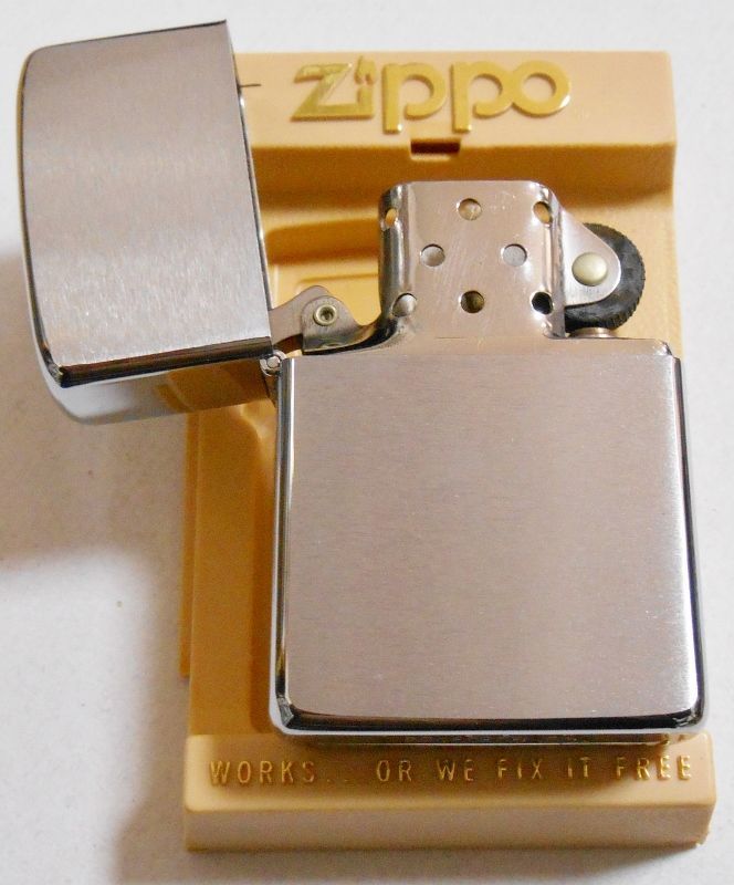 画像: ☆１９８１年 VINTAGE ＃２００ プレーン 無地 BRUSH CHROME ZIPPO！新品