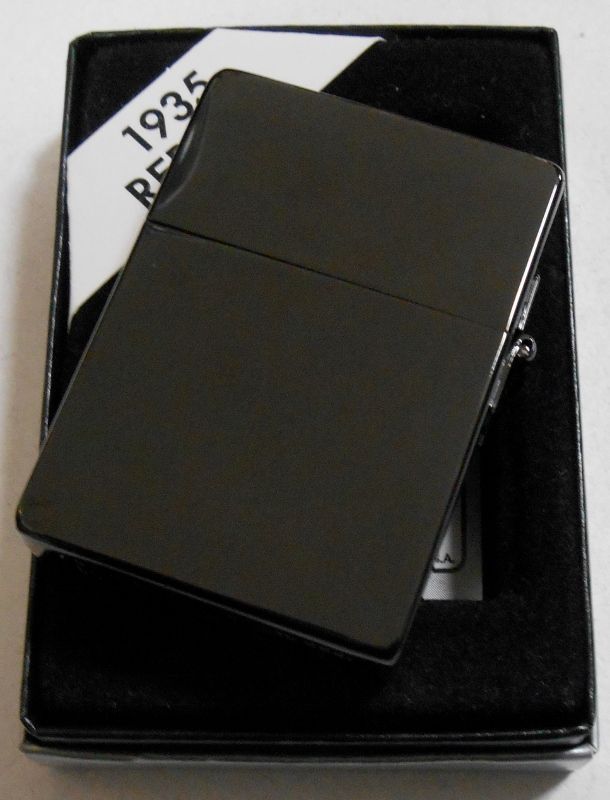 画像: ★BLACK HOLE！まっ黒１９３５ N８ブラックチタン インサイドはゴールド！２００８年 ZIPPO 新品