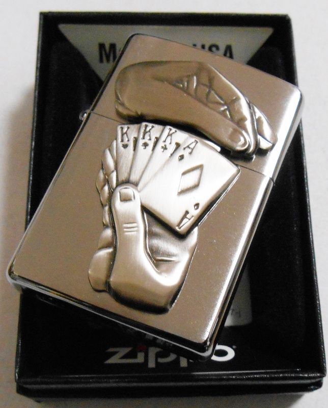 画像: ♠トランプ！サプライズ EMBLEM  トリック！２０１７年モデル USA ZIPPO！新品