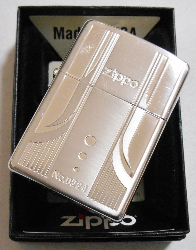 画像: 限定！お洒落な・・彫刻デザイン 銀加工 ２００３年 ZIPPO！新品