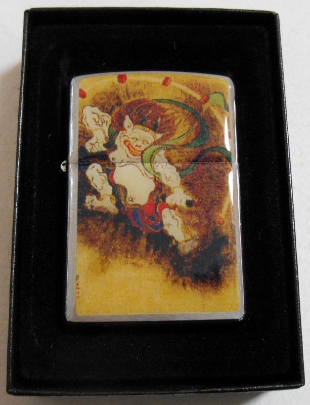 画像: ☆風神・雷神！２個セット 和柄 フルカラー！縁起モノ ２００６年 ＃２００ ZIPPO！新品