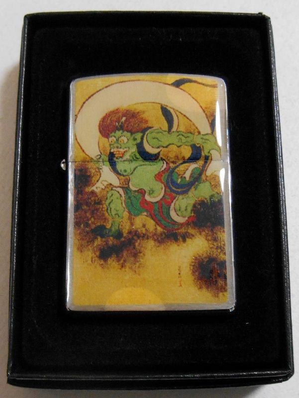 画像: ☆風神・雷神！２個セット 和柄 フルカラー！縁起モノ ２００６年 ＃２００ ZIPPO！新品