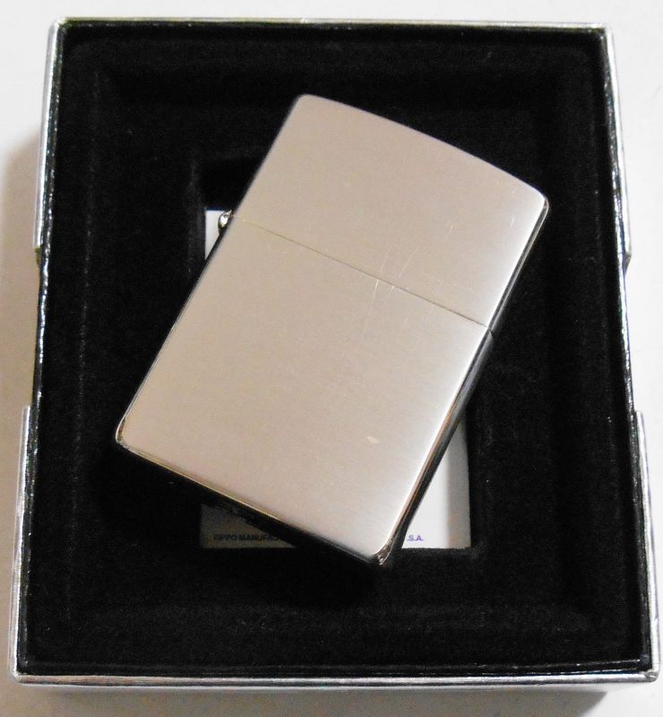 画像: ☆＃２００SS！２００１年１０月（J）シルバープレート・サテン 銀加工 ZIPPO！新品