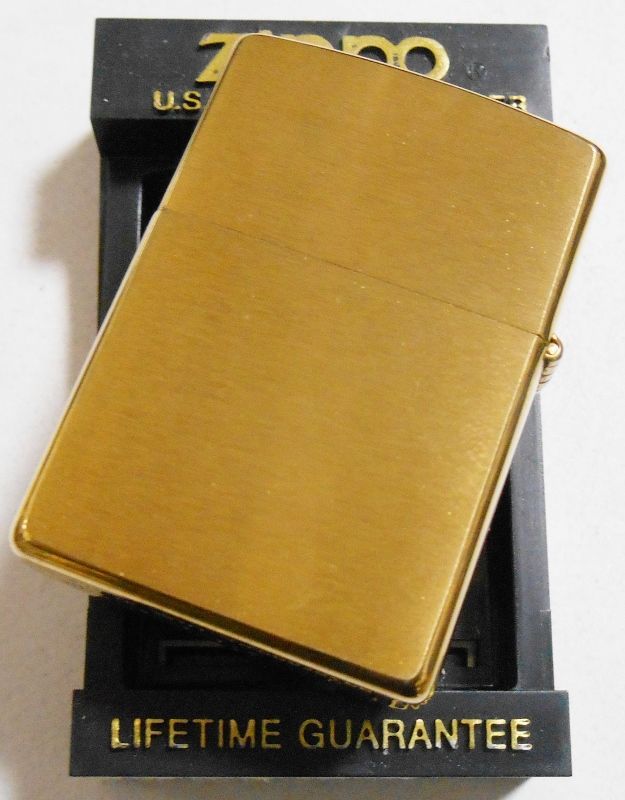 画像: ☆１９９７年１０月製 CLASSICデザイン 真鍮無垢 SOLID BRASS ZIPPO！新品