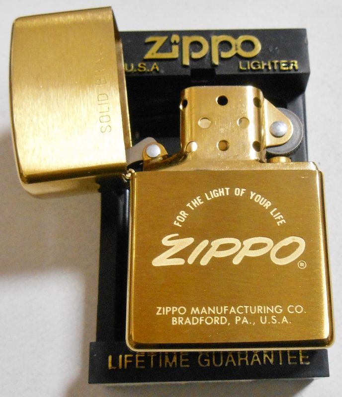 ☆１９９７年１０月製 CLASSICデザイン 真鍮無垢 SOLID BRASS ZIPPO 
