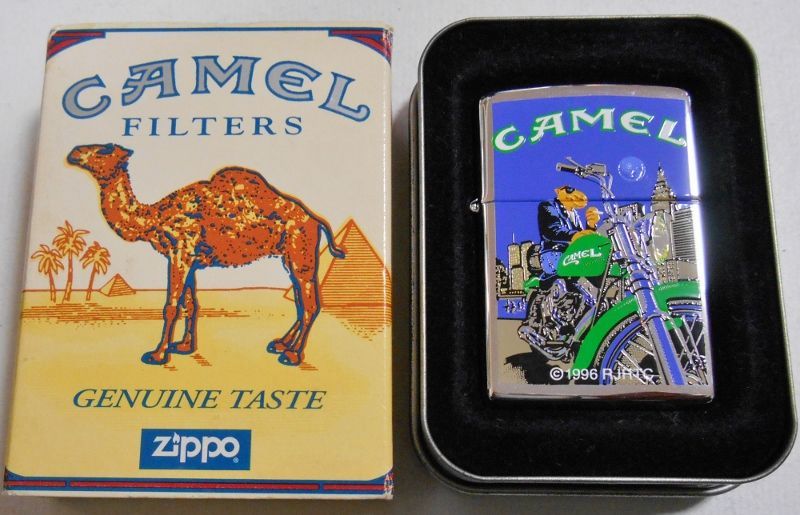 画像: ☆キャメル！CAMEL  JOE オートバイ！１９９７年３月製 ♯２５０ ZIPPO！未使用品
