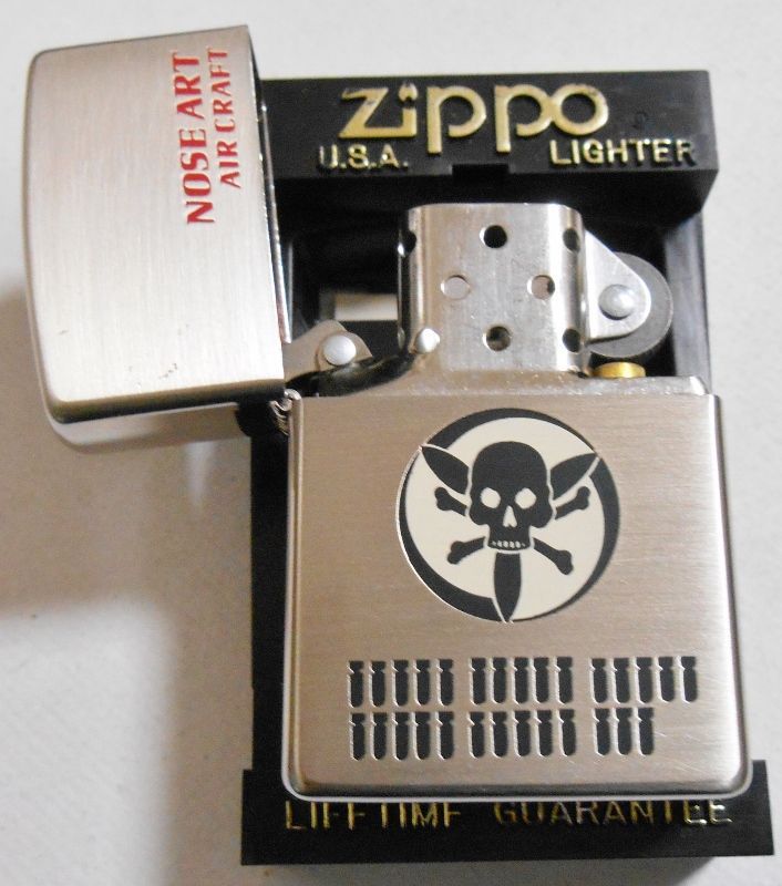 ☆ NOSEART AIR CRAFT！１９９７年９月 ノーズアート 銀加工 ZIPPO