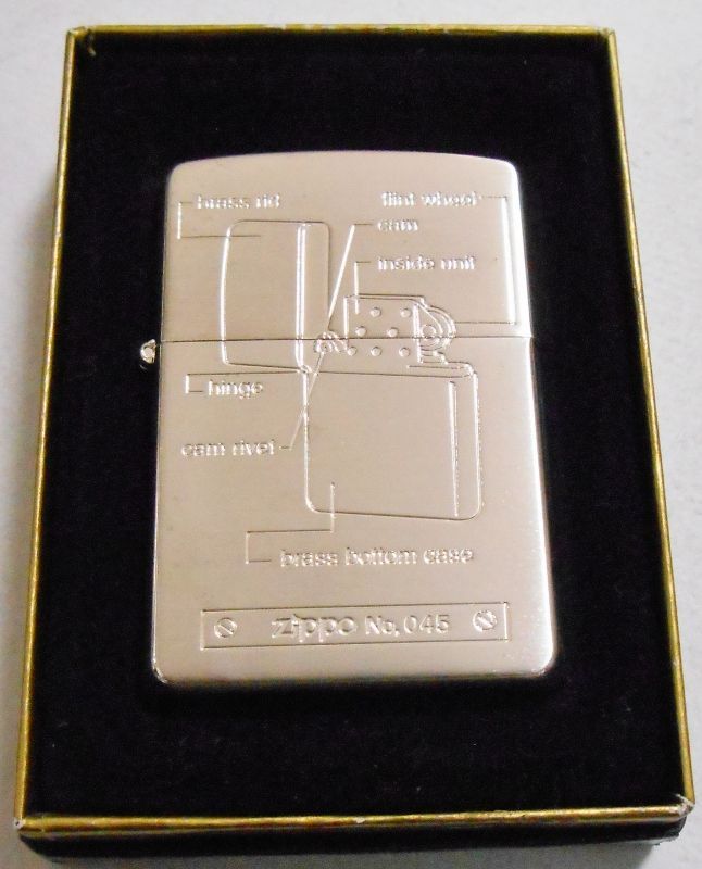 ☆ジッポー構造デザイン アナトミー！２００３年 限定 シルバー加工 ZIPPO！新品B - ジッポーパーク Zippopark