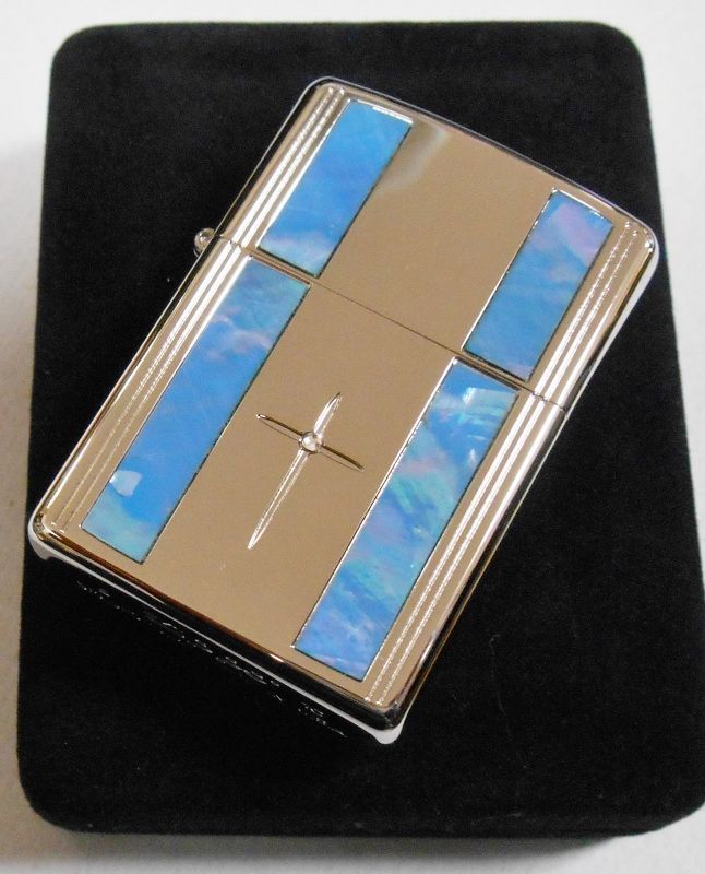 画像: ☆天然貝！SHELL INRAY お洒落な・・クロス 限定２００個 ２０１０年 ZIPPO！新品