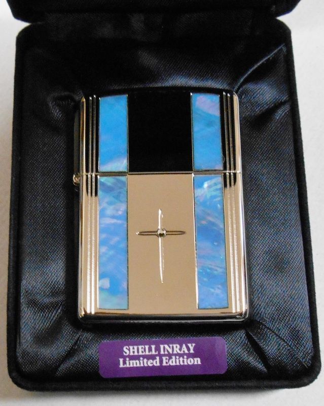 画像: ☆天然貝！SHELL INRAY お洒落な・・クロス 限定２００個 ２０１０年 ZIPPO！新品