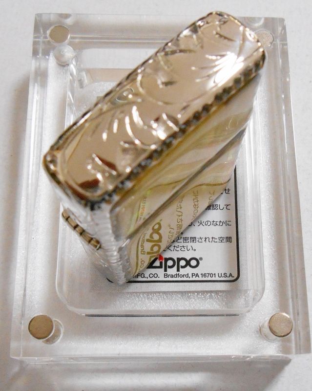 画像: ☆豪華！天然貝 両面SHELL ★三面手彫り 五面デザイン！アイボリー ２００６年 ZIPPO！新品D