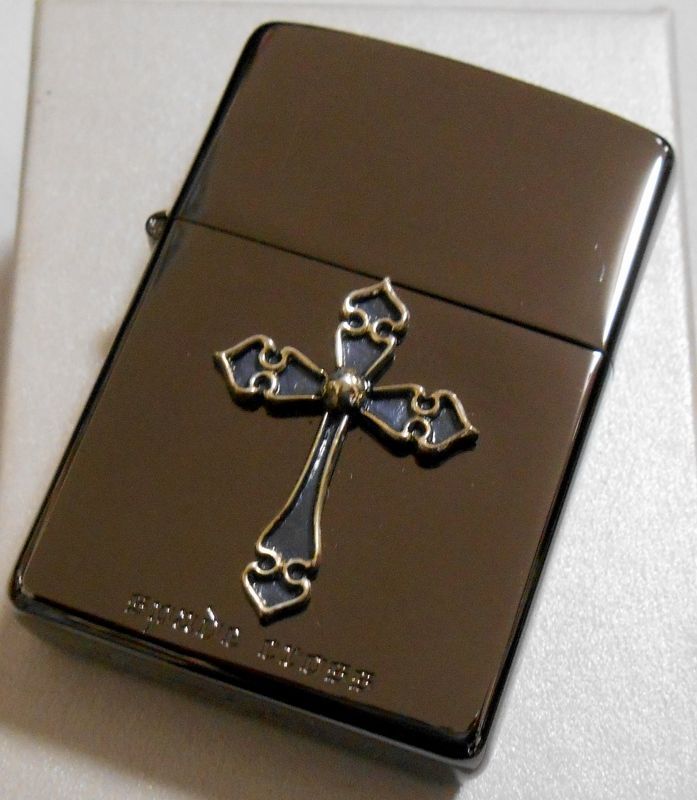 画像: お洒落な・・♠☩スペードクロス Spade Cross ブラック ２００４年 ZIPPO！新品